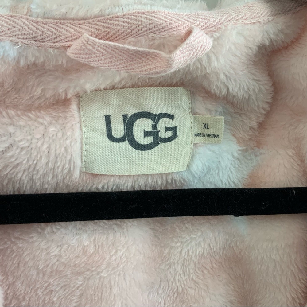UGG Miranda XL Robe Pink Star Print Cozy Luxurious Preppy - Picture 6 of 12